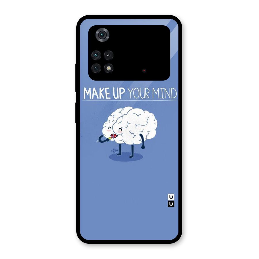 Makeup Your Mind Glass Back Case for Poco M4 Pro 4G