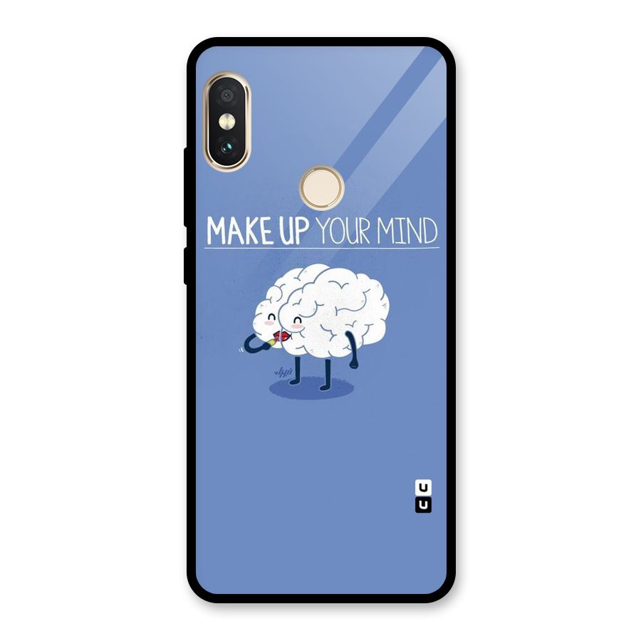 Makeup Your Mind Glass Back Case for Redmi Note 5 Pro