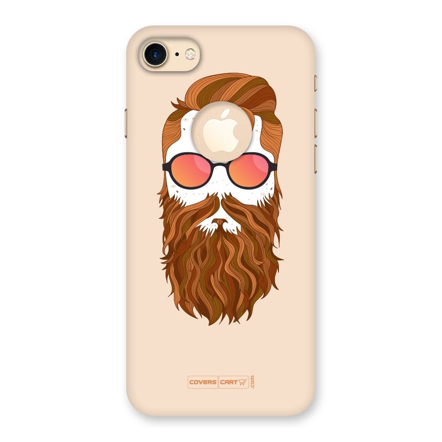 Man in Beard Back Case for iPhone 7 Logo Cut