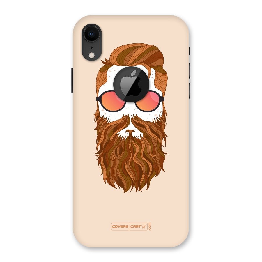 Man in Beard Back Case for iPhone XR Logo Cut