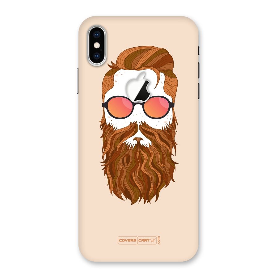 Man in Beard Back Case for iPhone XS Max Apple Cut