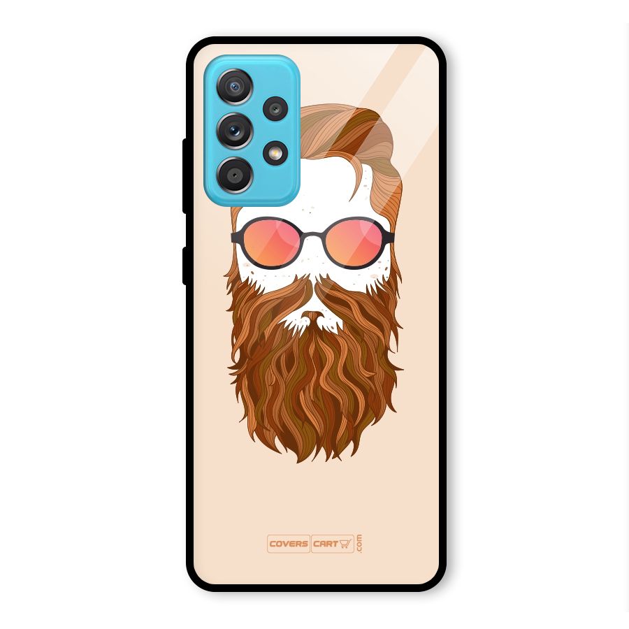 Man in Beard Glass Back Case for Galaxy A52s 5G