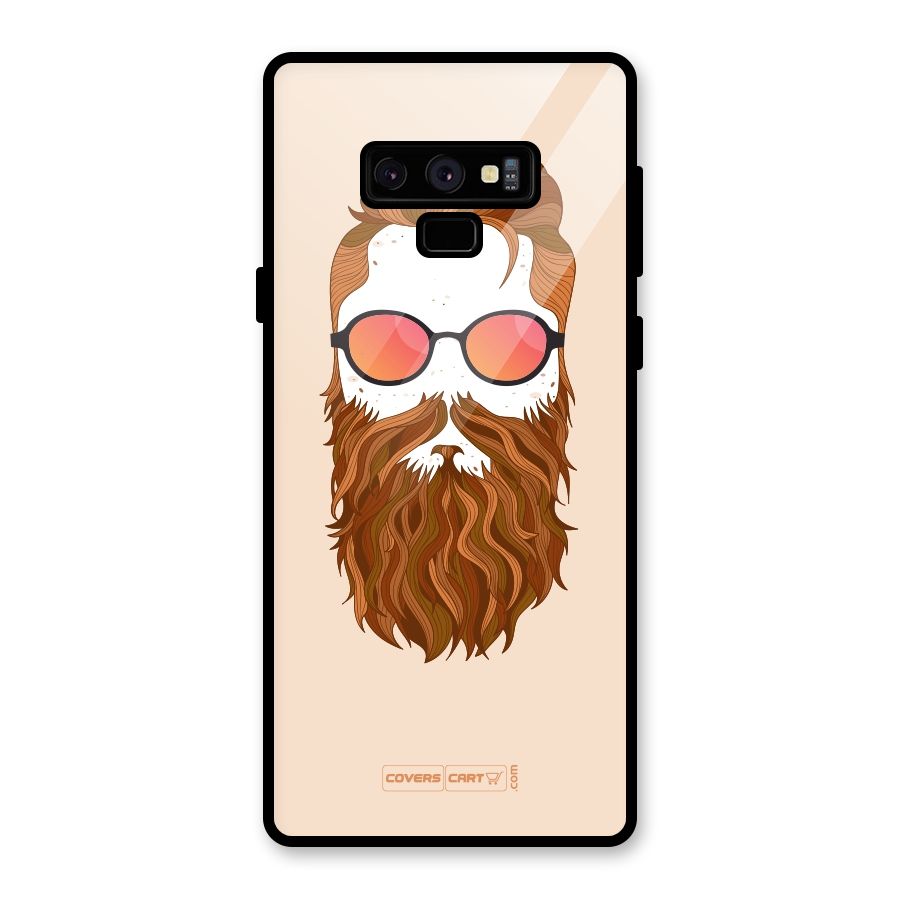 Man in Beard Glass Back Case for Galaxy Note 9