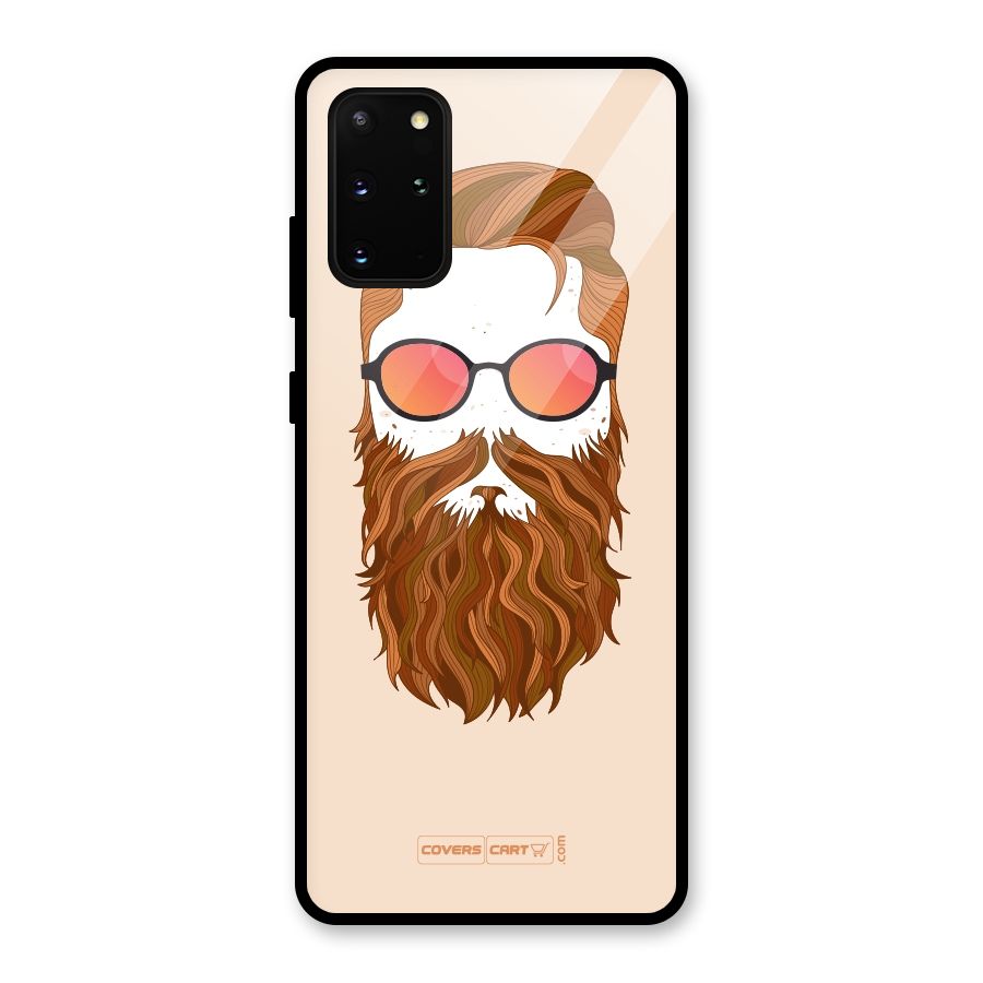 Man in Beard Glass Back Case for Galaxy S20 Plus