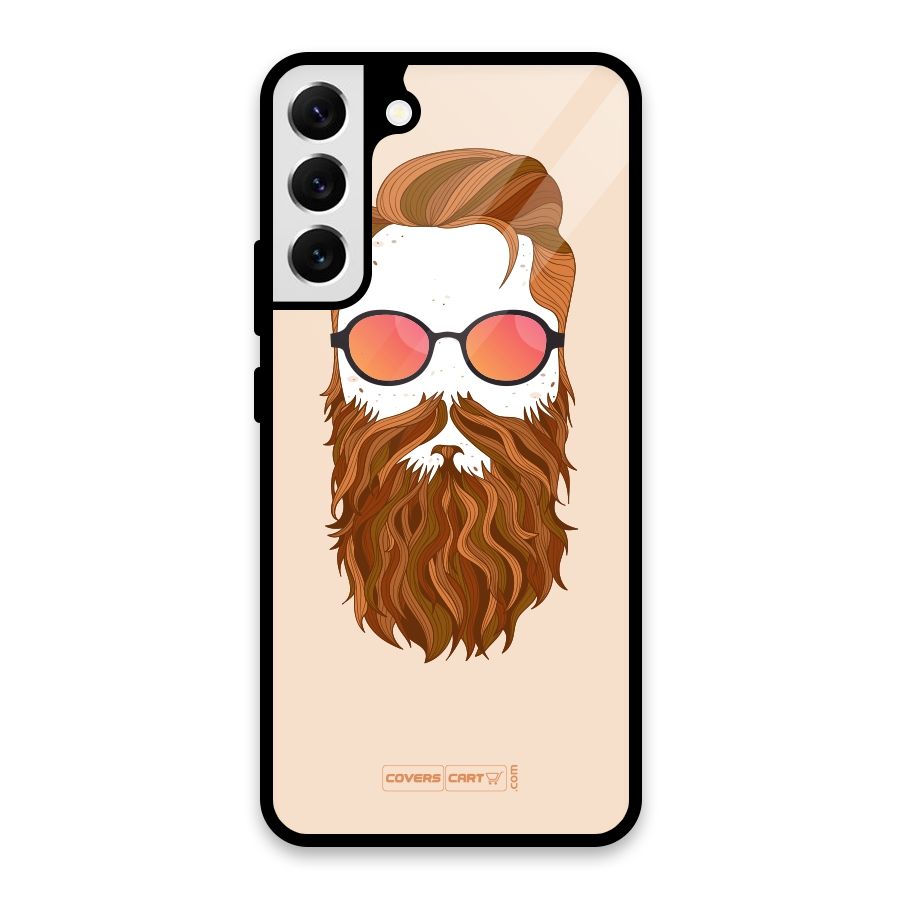 Man in Beard Glass Back Case for Galaxy S22 Plus 5G