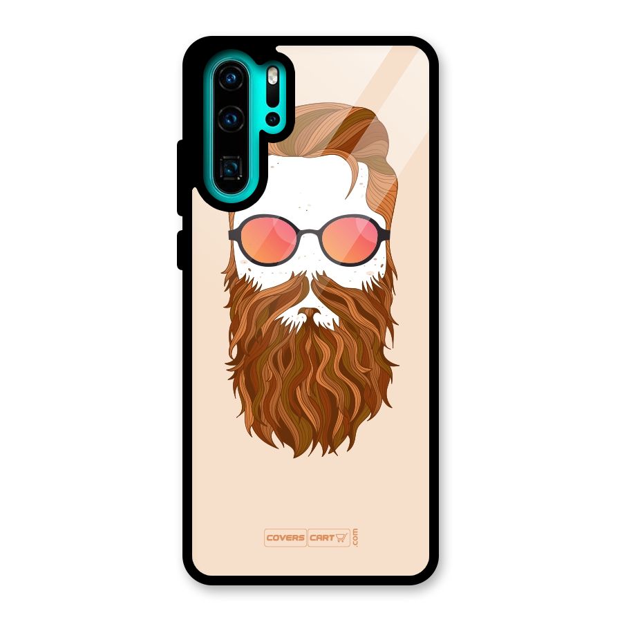Man in Beard Glass Back Case for Huawei P30 Pro