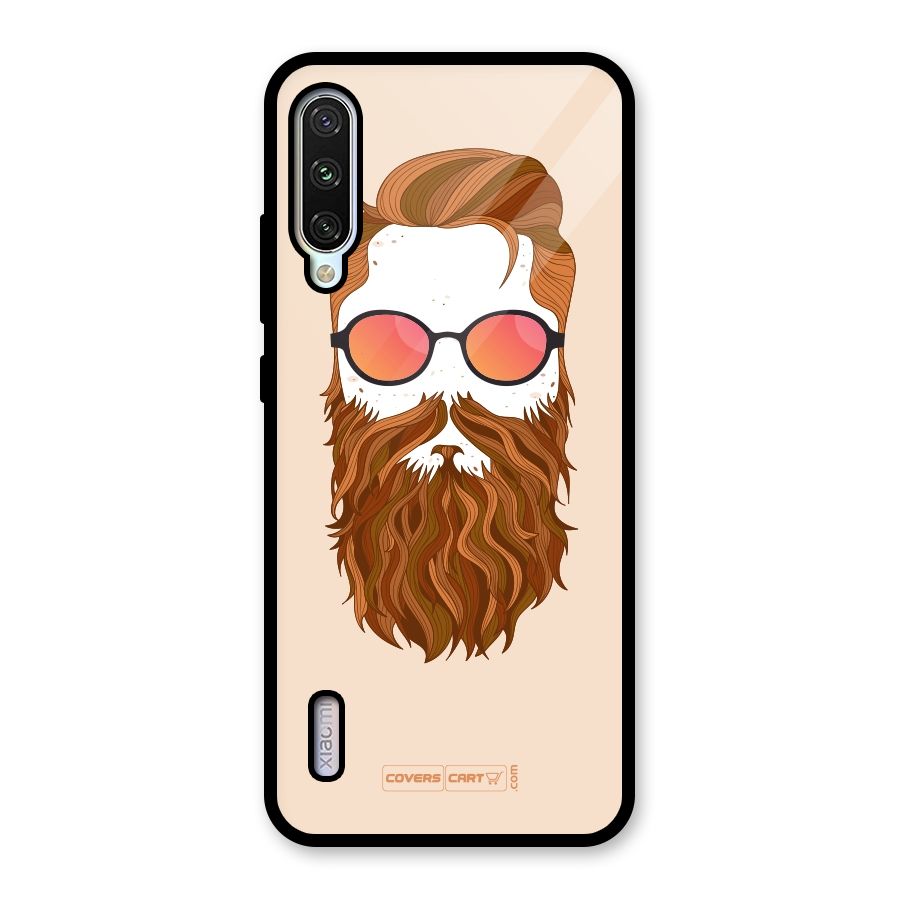 Man in Beard Glass Back Case for Mi A3