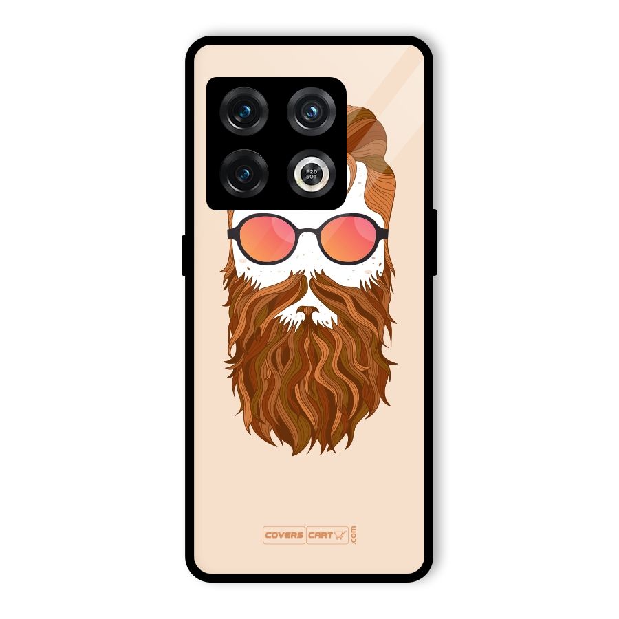 Man in Beard Glass Back Case for OnePlus 10 Pro 5G