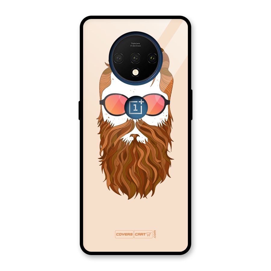 Man in Beard Glass Back Case for OnePlus 7T