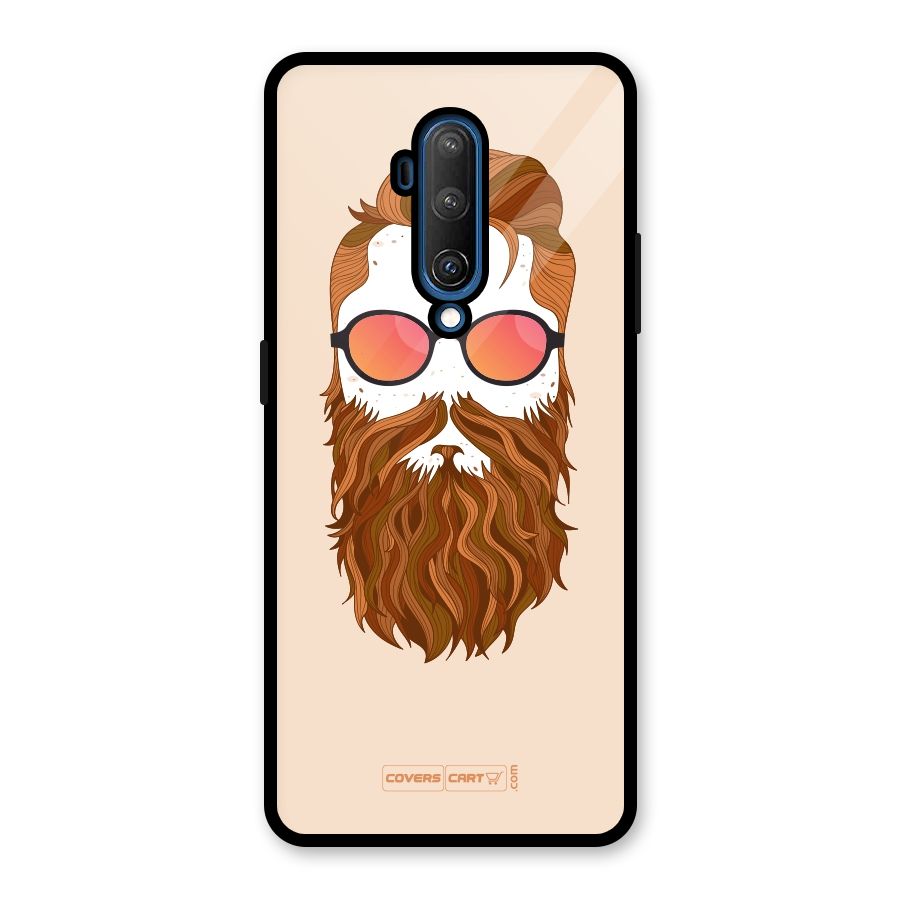 Man in Beard Glass Back Case for OnePlus 7T Pro