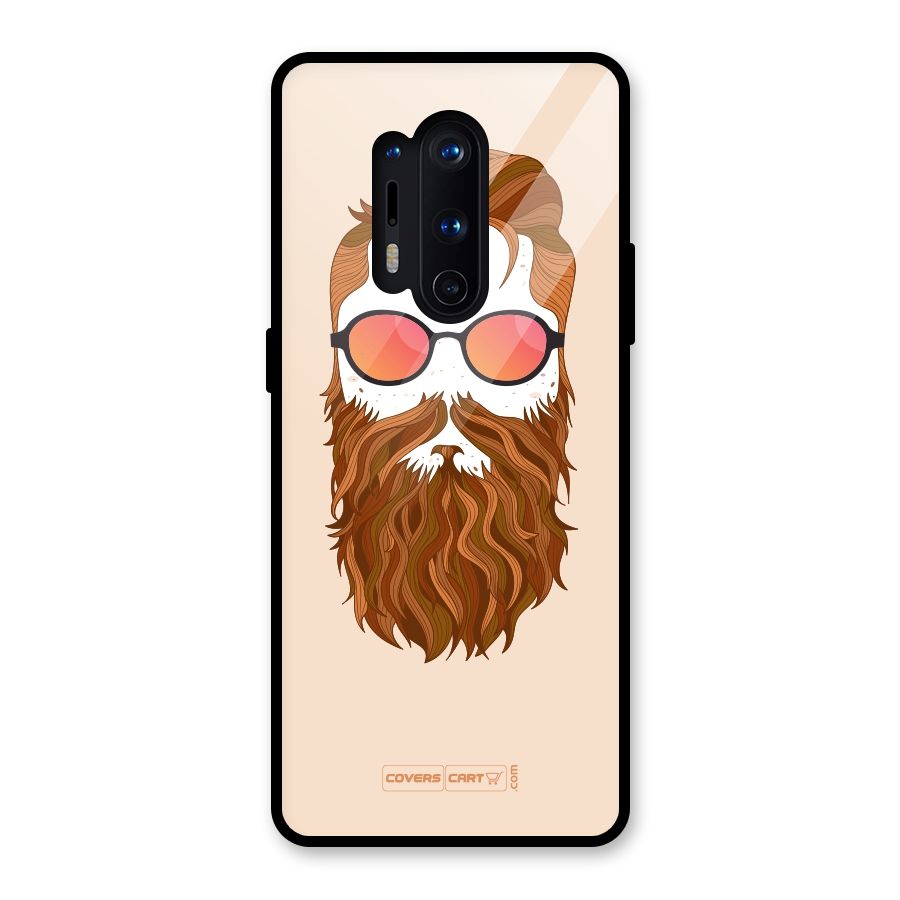 Man in Beard Glass Back Case for OnePlus 8 Pro