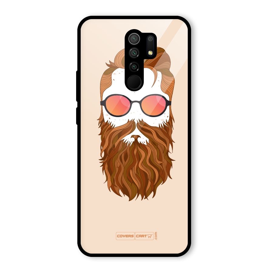 Man in Beard Glass Back Case for Poco M2