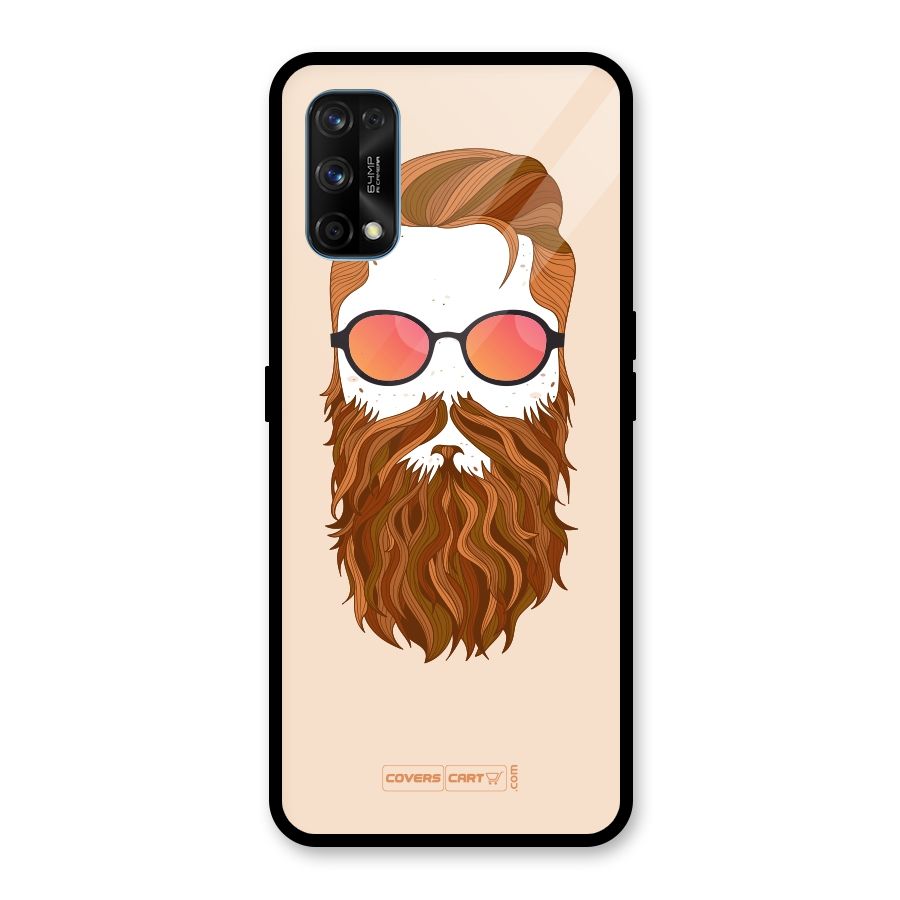 Man in Beard Glass Back Case for Realme 7 Pro
