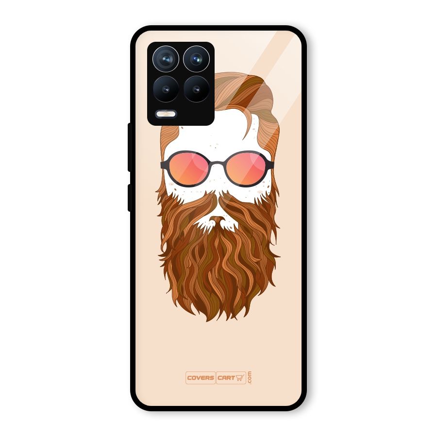Man in Beard Glass Back Case for Realme 8 Pro