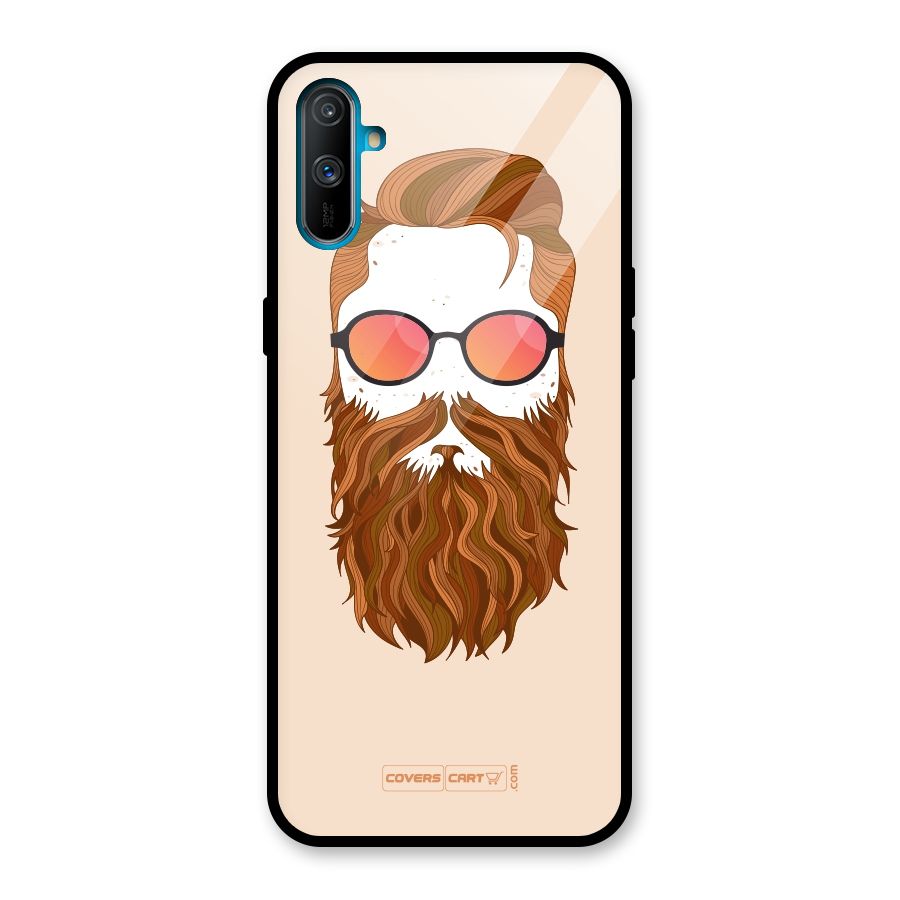 Man in Beard Glass Back Case for Realme C3