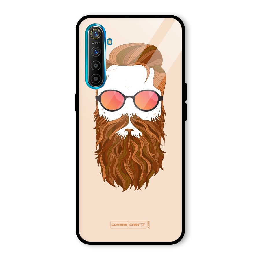 Man in Beard Glass Back Case for Realme X2