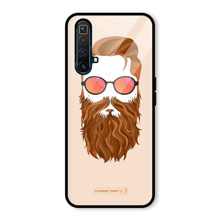 Man in Beard Glass Back Case for Realme X3 SuperZoom