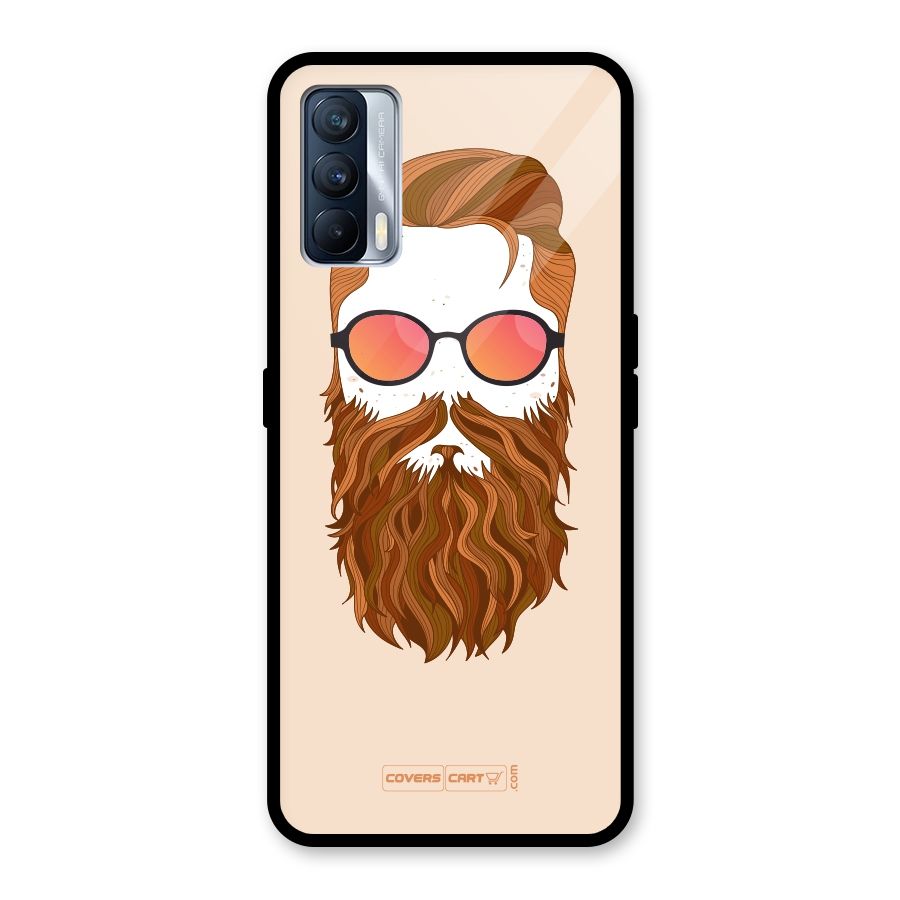 Man in Beard Glass Back Case for Realme X7