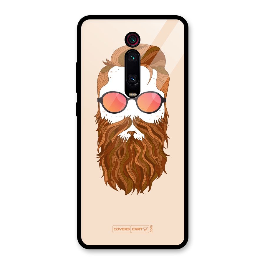 Man in Beard Glass Back Case for Redmi K20