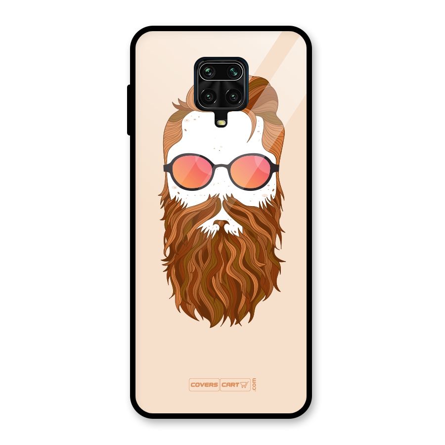 Man in Beard Glass Back Case for Redmi Note 10 Lite