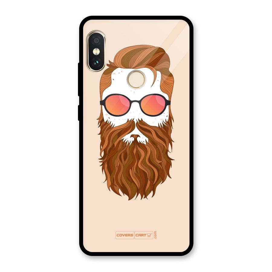 Man in Beard Glass Back Case for Redmi Note 5 Pro