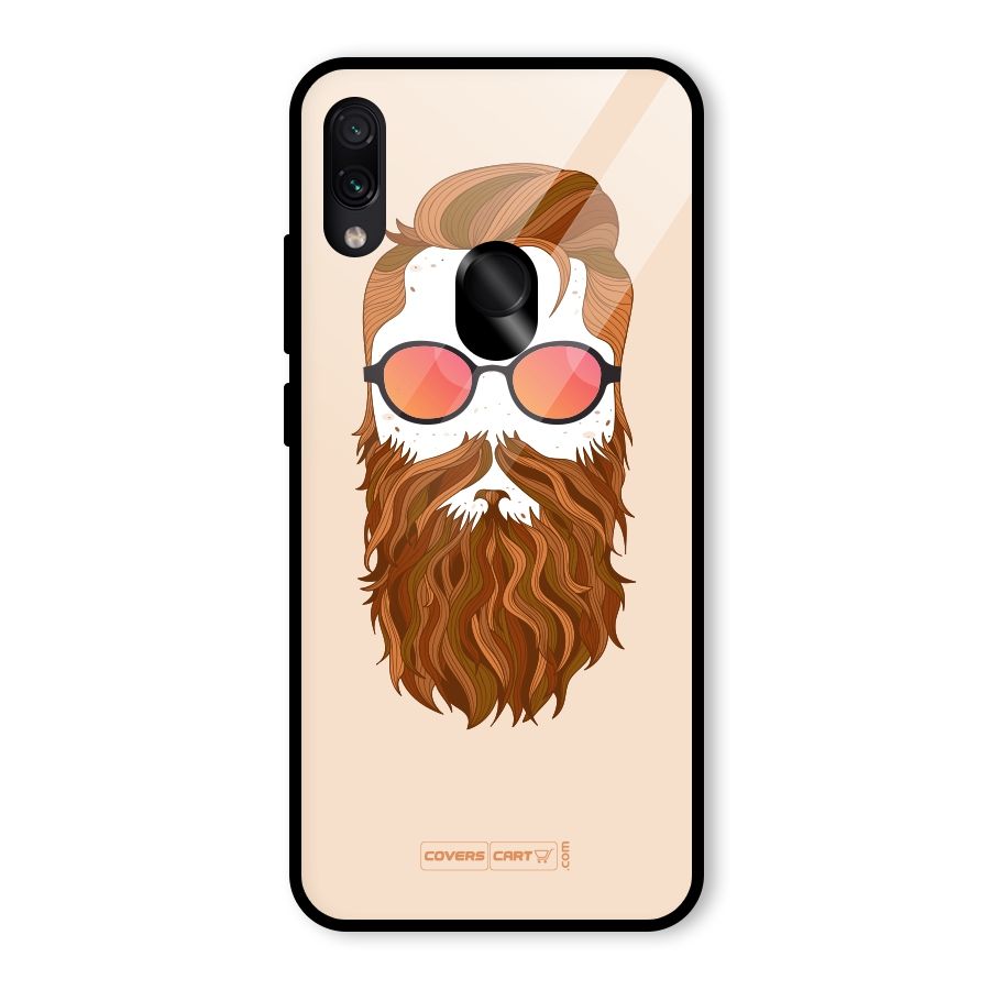Man in Beard Glass Back Case for Redmi Note 7 Pro