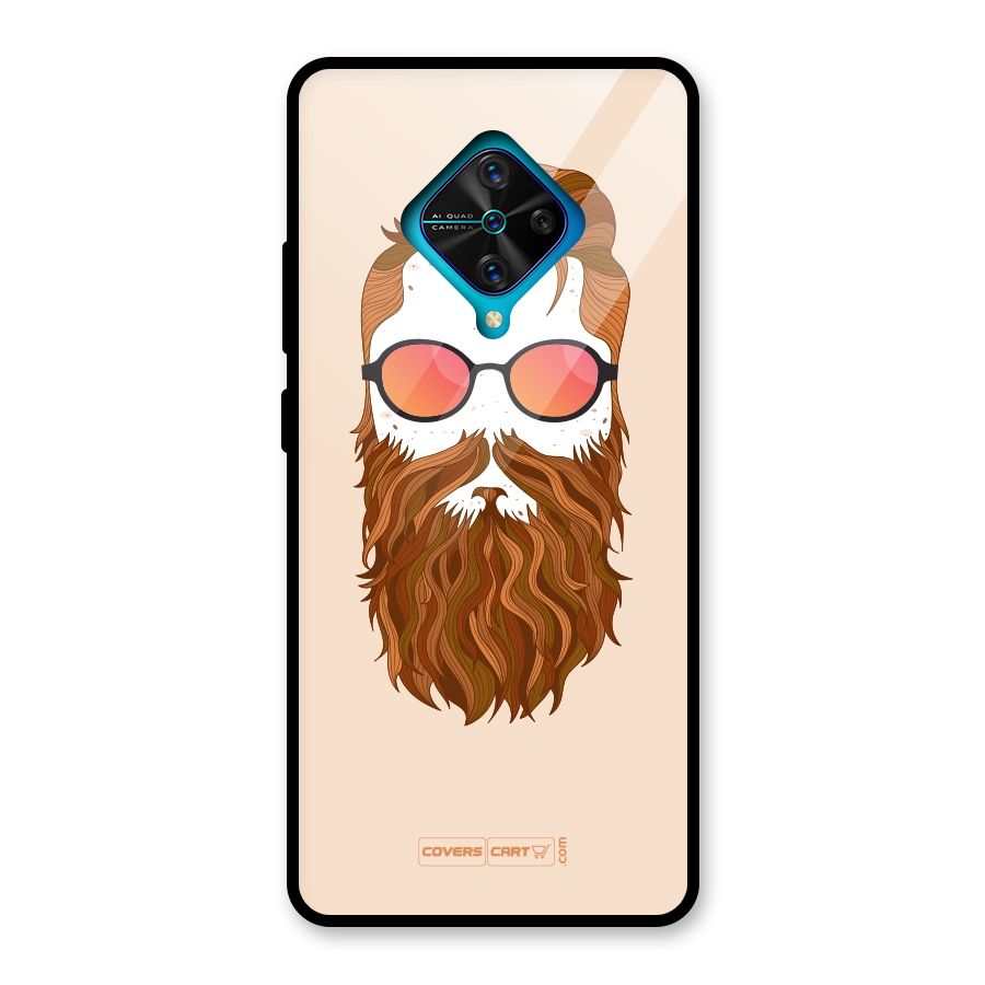 Man in Beard Glass Back Case for Vivo S1 Pro