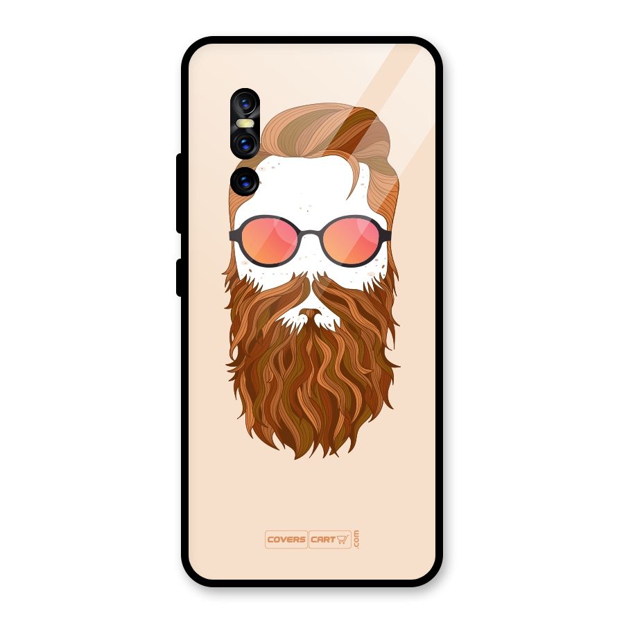 Man in Beard Glass Back Case for Vivo V15 Pro