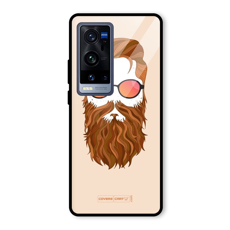 Man in Beard Glass Back Case for Vivo X60 Pro Plus
