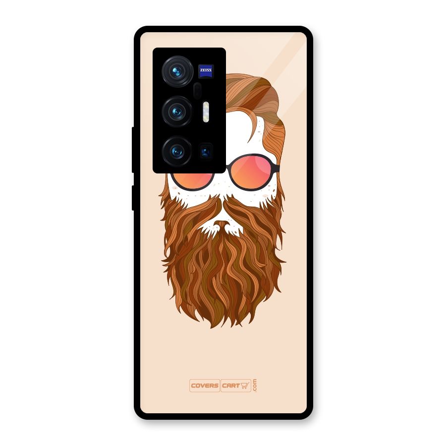 Man in Beard Glass Back Case for Vivo X70 Pro Plus