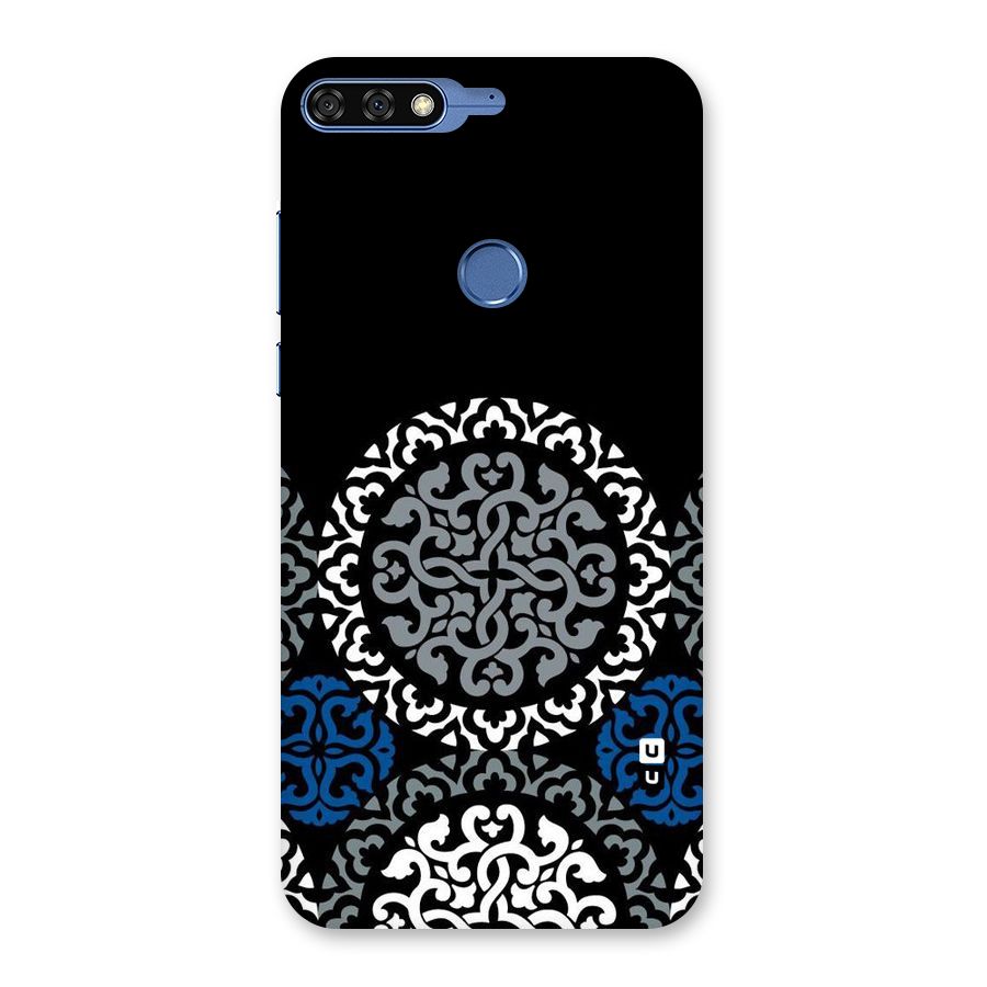 Mandala Circle Pattern Back Case for Honor 7C