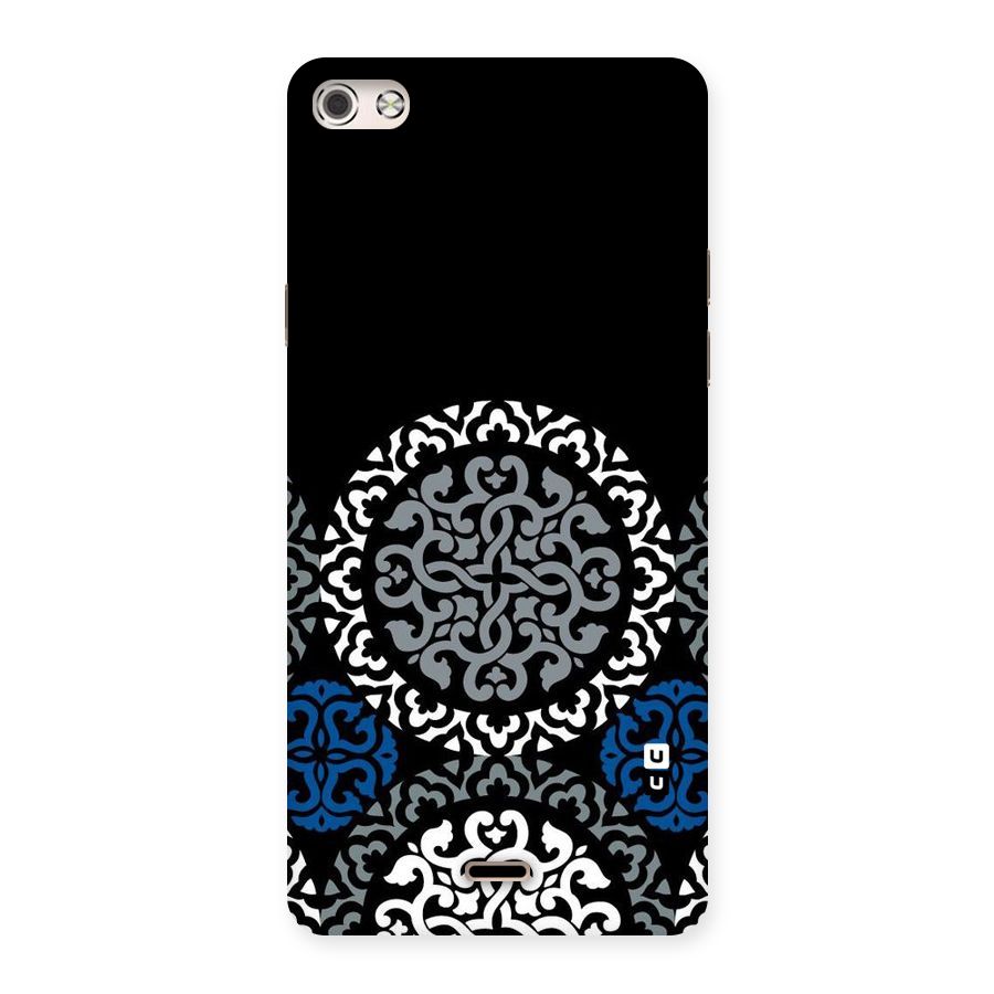 Mandala Circle Pattern Back Case for Micromax Canvas Silver 5