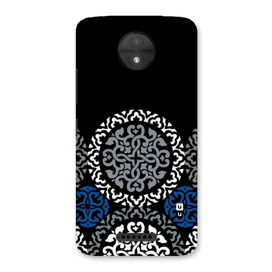 Mandala Circle Pattern Back Case for Moto C