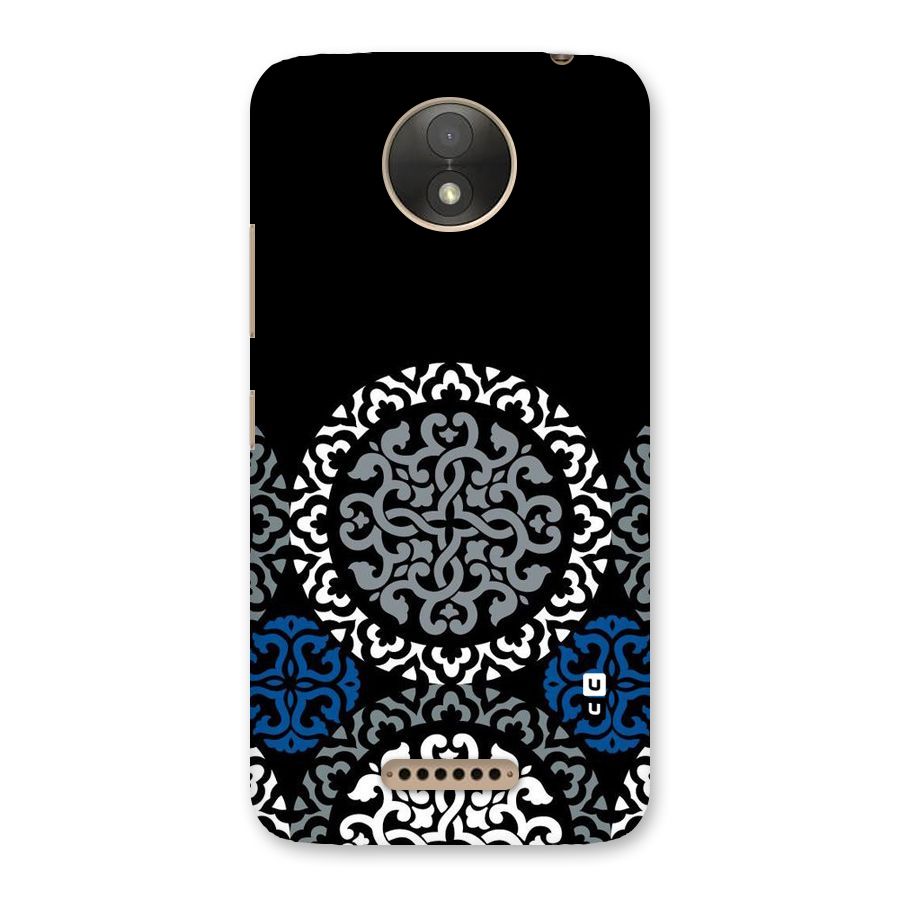 Mandala Circle Pattern Back Case for Moto C Plus