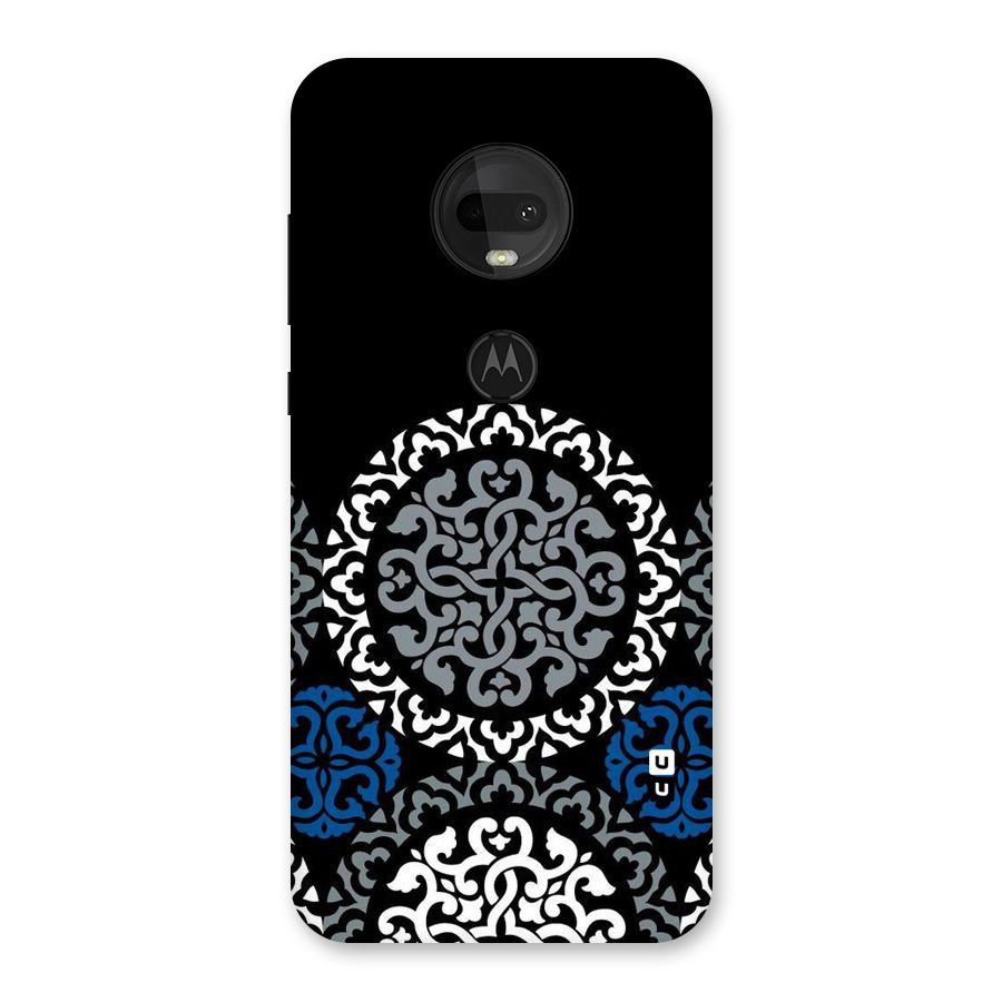 Mandala Circle Pattern Back Case for Moto G7
