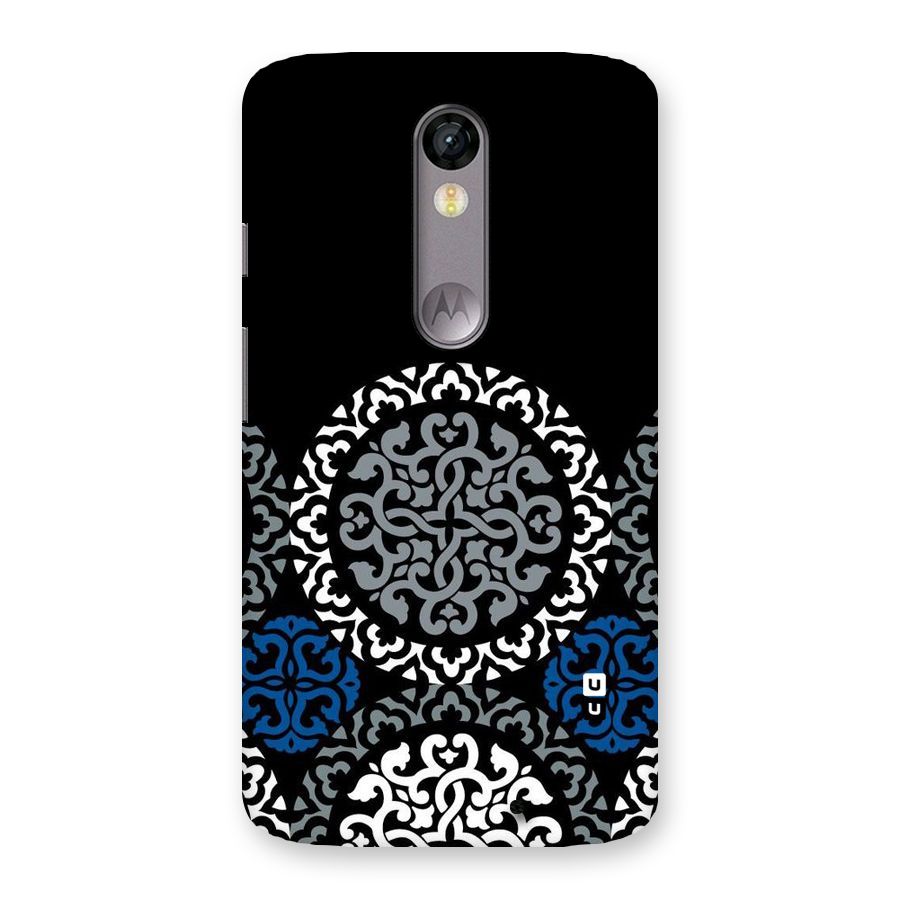 Mandala Circle Pattern Back Case for Moto X Force