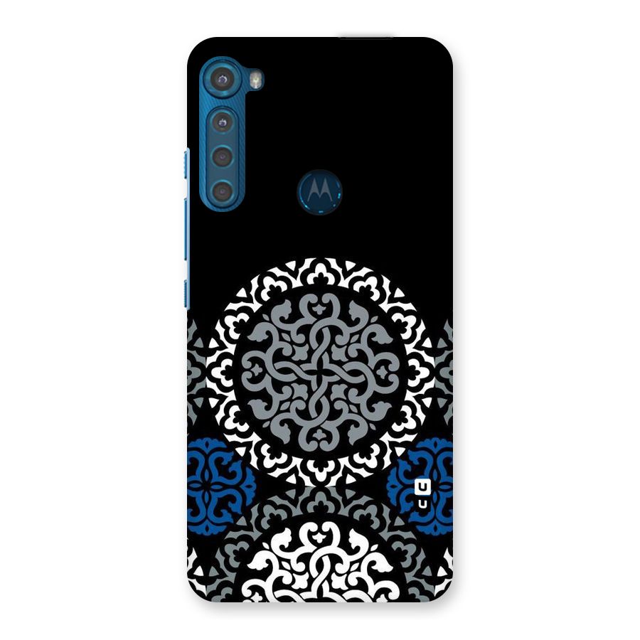Mandala Circle Pattern Back Case for Motorola One Fusion Plus