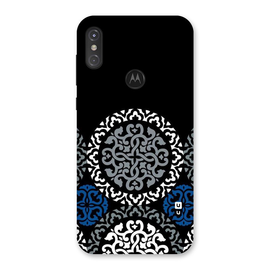 Mandala Circle Pattern Back Case for Motorola One Power