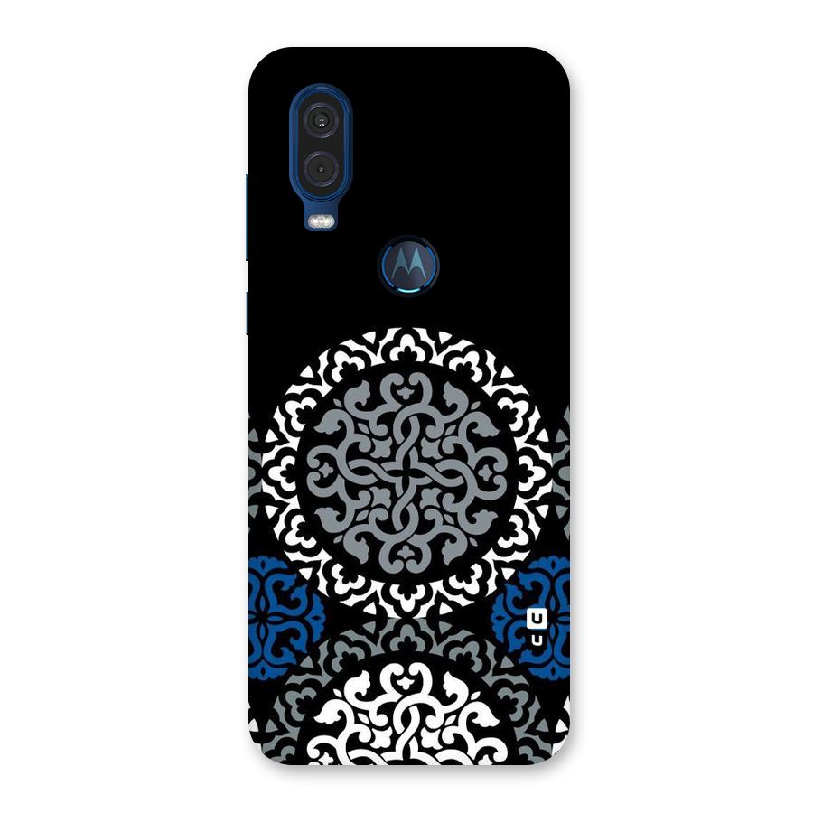 Mandala Circle Pattern Back Case for Motorola One Vision