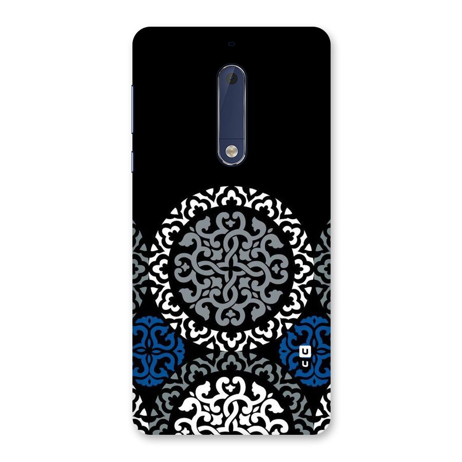 Mandala Circle Pattern Back Case for Nokia 5