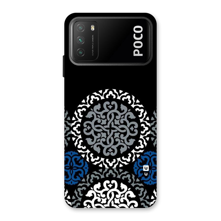 Mandala Circle Pattern Back Case for Poco M3