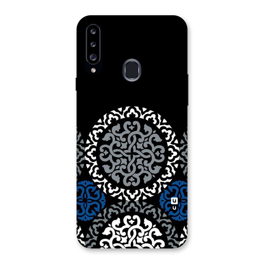 Mandala Circle Pattern Back Case for Samsung Galaxy A20s