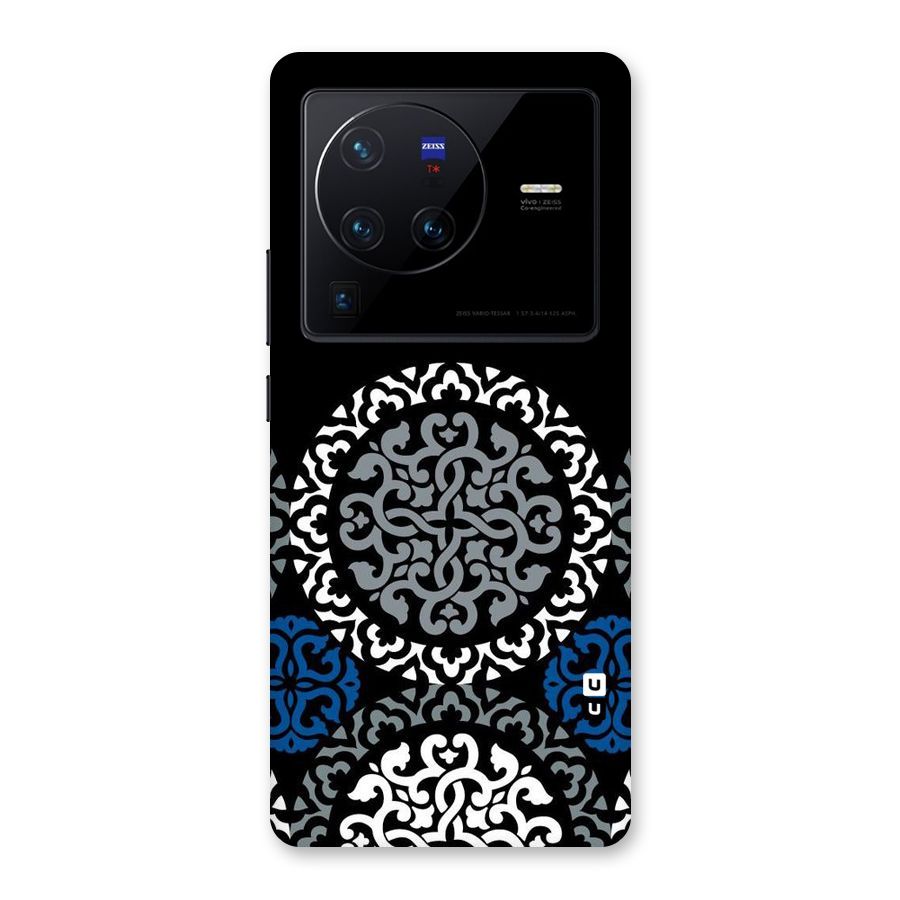 Mandala Circle Pattern Back Case for Vivo X80 Pro