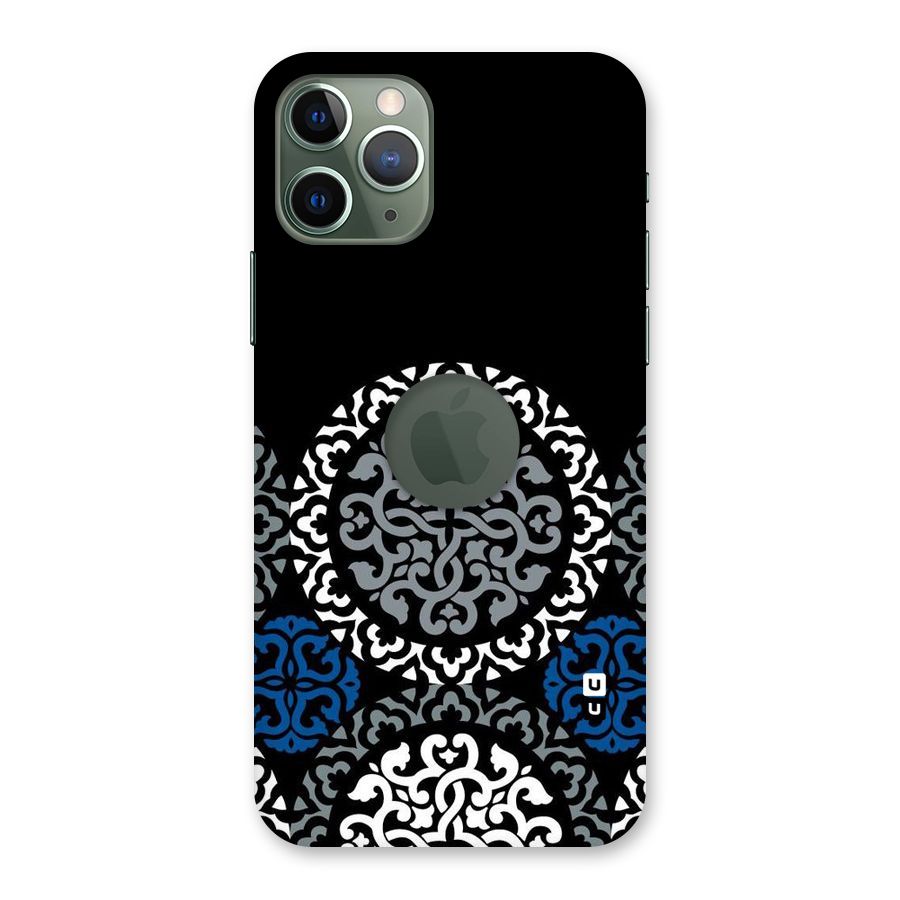 Mandala Circle Pattern Back Case for iPhone 11 Pro Logo  Cut