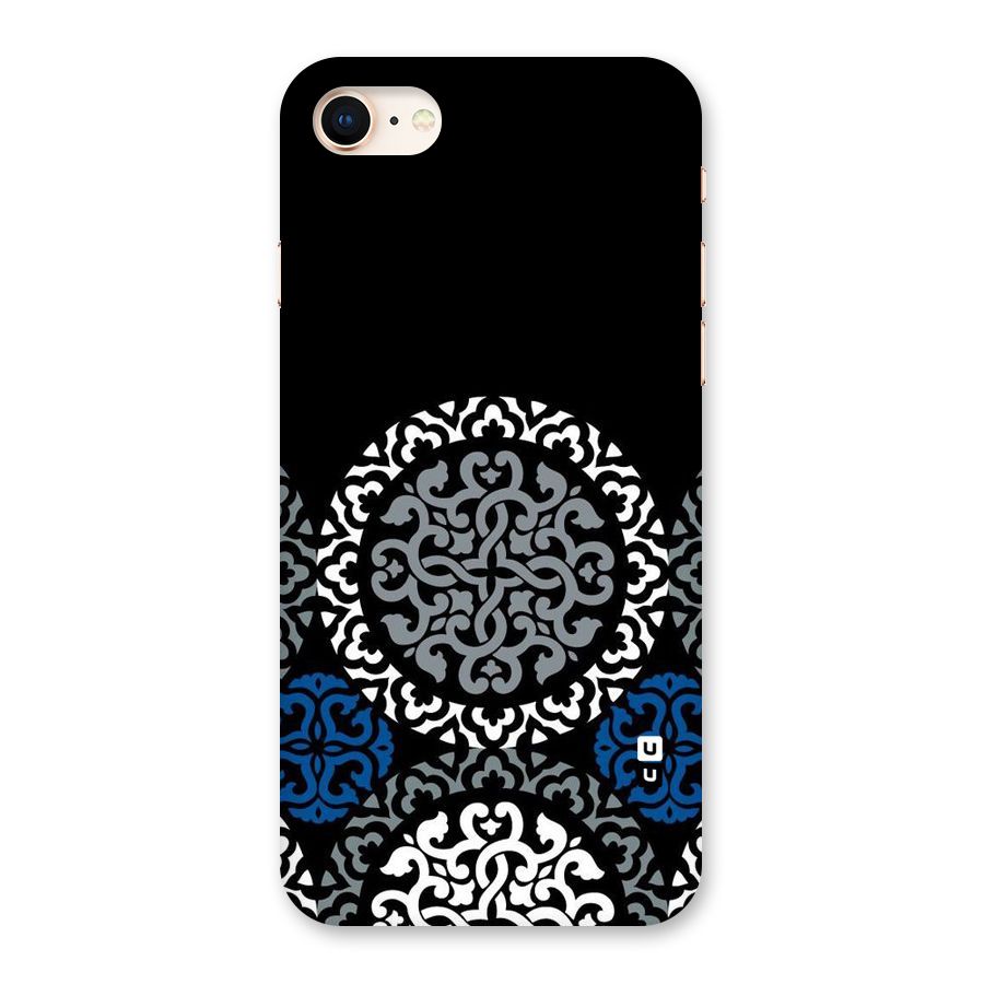 Mandala Circle Pattern Back Case for iPhone 8