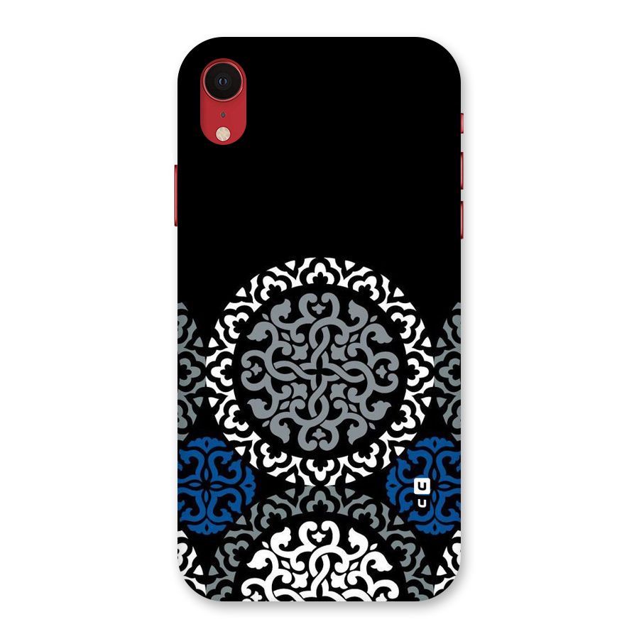 Mandala Circle Pattern Back Case for iPhone XR