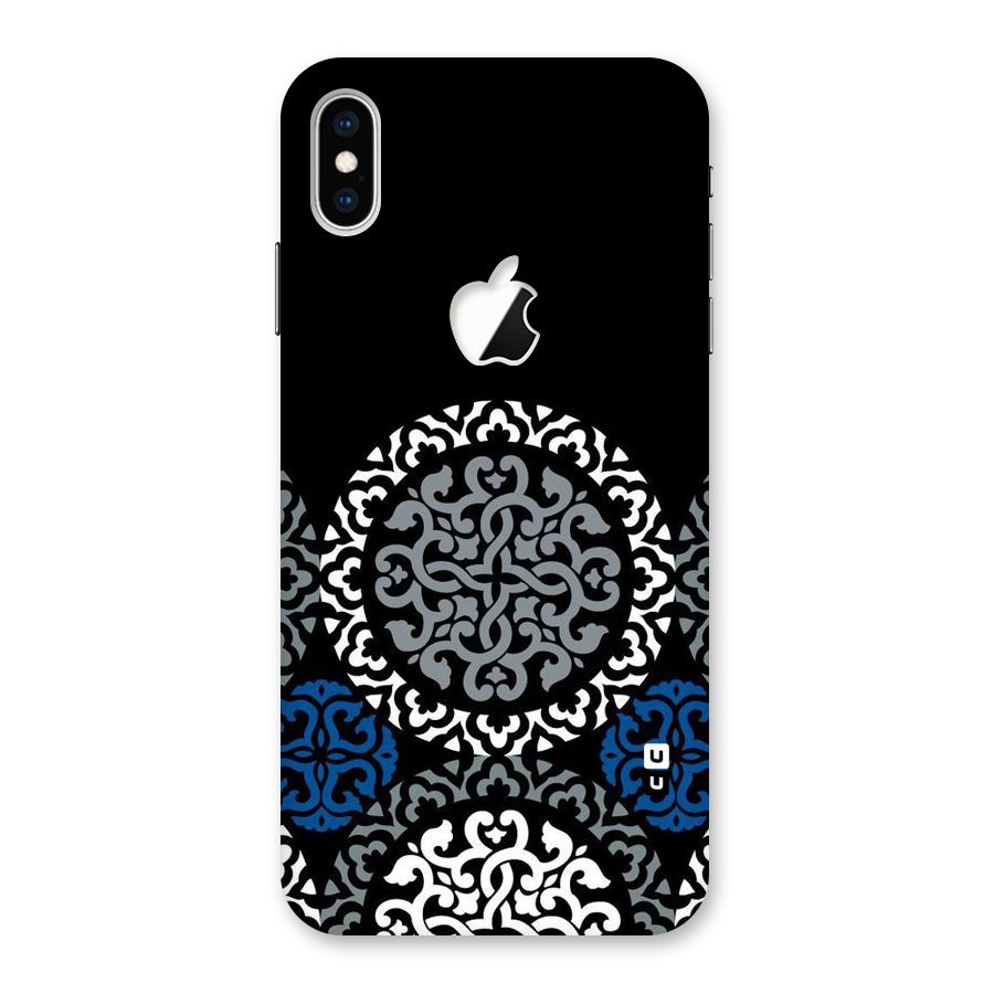 Mandala Circle Pattern Back Case for iPhone XS Max Apple Cut