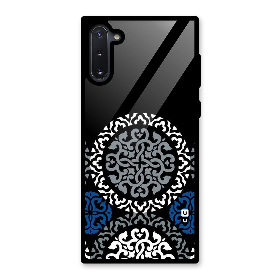 Mandala Circle Pattern Glass Back Case for Galaxy Note 10
