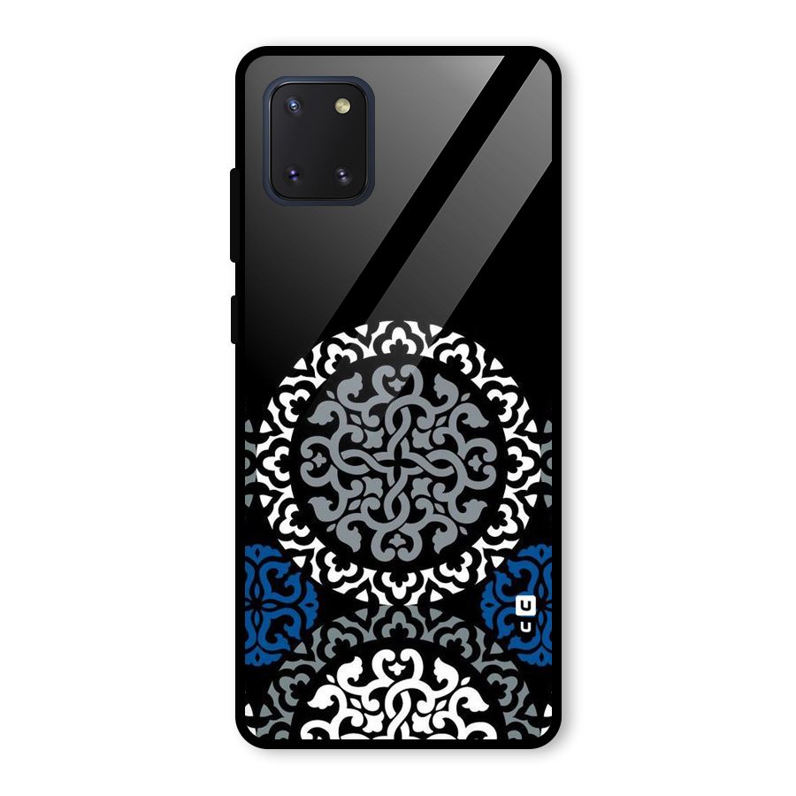 Mandala Circle Pattern Glass Back Case for Galaxy Note 10 Lite