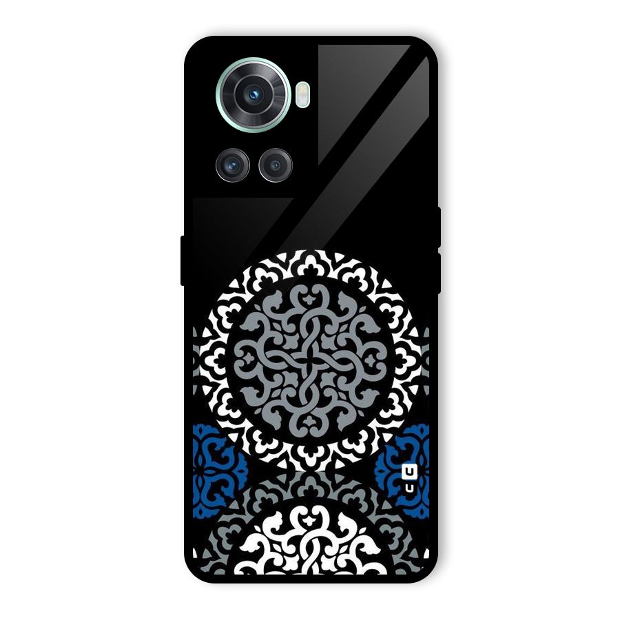 Mandala Circle Pattern Glass Back Case for OnePlus 10R